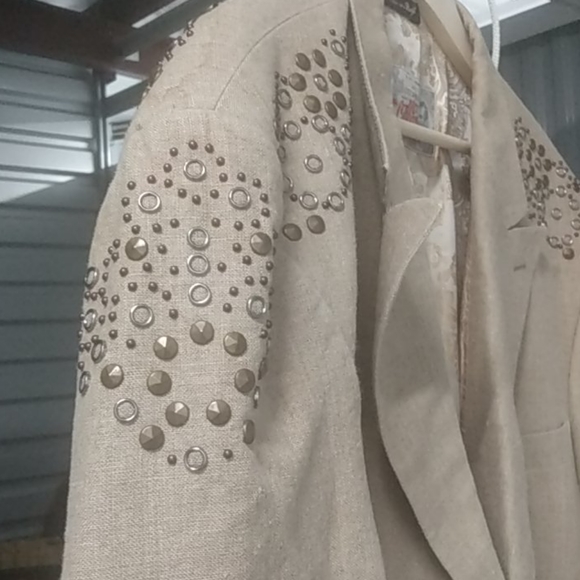 Tiglio Rosso Italian Ornate Blazer - Picture 5 of 15